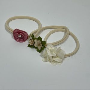 Baby Headbands Set with Flowers